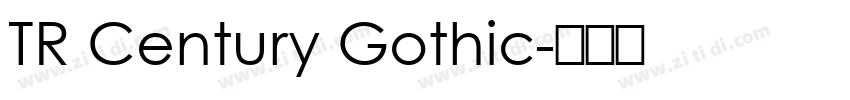 TR Century Gothic字体转换